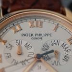 Patek Philippe Annual Calendar 5035J (1998) - Wit wijzerplaat 37mm Geelgoud (5/8)