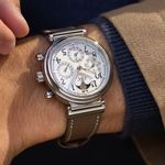 IWC Da Vinci Perpetual Calendar IW375803 (Unknown (random serial)) - Silver dial 42 mm Steel case (3/8)