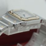 Cartier Santos Galbée 1057930 (1994) - White dial 24 mm Gold/Steel case (8/8)
