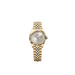 Rolex Lady-Datejust 279178 (2025) - Zilver wijzerplaat 28mm Geelgoud (1/1)