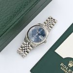Rolex Datejust 36 16014 (Onbekend (willekeurig serienummer)) - Blauw wijzerplaat 36mm Staal (2/6)