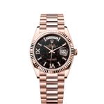 Rolex Day-Date 36 128235 (2024) - Black dial 36 mm Rose Gold case (1/1)