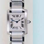 Cartier Tank Française SM W51008Q3 (2001) - White dial 20 mm Steel case (5/8)
