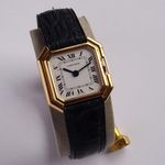 Cartier Vintage 78100 (1981) - White dial 25 mm Yellow Gold case (3/8)