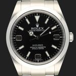 Rolex Explorer 214270 (2013) - Zwart wijzerplaat 39mm Staal (2/8)