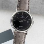 IWC Portofino Automatic IW353304 (2005) - Zwart wijzerplaat 38mm Staal (3/8)