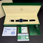 Rolex Cellini Time 50509 (2016) - Blue dial 39 mm White Gold case (3/8)