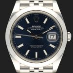 Rolex Datejust 41 126300 (2021) - Blauw wijzerplaat 41mm Staal (2/8)