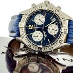 Breitling Colt Chronograph A53035 (Unknown (random serial)) - Blue dial 38 mm Steel case (7/8)