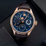 IWC Portuguese Perpetual Calendar IW502122 (2010) - Black dial 44 mm Red Gold case (1/8)