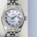 Rolex Lady-Datejust 179174 (2016) - Parelmoer wijzerplaat 26mm Staal (4/7)