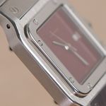 Cartier Santos 2960 (Unknown (random serial)) - Red dial 29 mm Steel case (5/8)