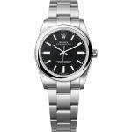 Rolex Oyster Perpetual 34 124200 (2025) - Zwart wijzerplaat 34mm Staal (1/1)