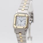Cartier Santos 0902 (1990) - White dial 24 mm Gold/Steel case (1/8)