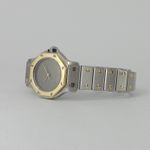 Cartier Santos 0907 (1990) - Grey dial 25 mm Gold/Steel case (4/8)