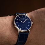 A. Lange & Söhne Saxonia 205.086 (2021) - Blue dial 37 mm White Gold case (7/8)