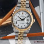 Rolex Datejust Turn-O-Graph 16253 (1979) - White dial 36 mm Gold/Steel case (3/8)