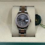 Rolex Lady-Datejust 278381RBR (2024) - Grey dial 31 mm Gold/Steel case (4/10)