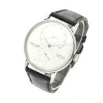 NOMOS Lambda 931 (2023) - Silver dial 42 mm White Gold case (2/5)