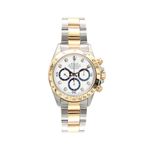 Rolex Daytona 16523 (Unknown (random serial)) - White dial 40 mm Gold/Steel case (1/6)