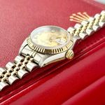 Rolex Lady-Datejust 69173G (1989) - Gold dial 26 mm Gold/Steel case (8/8)