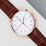 IWC Portuguese Chronograph IW371480 (2014) - Zilver wijzerplaat 41mm Roodgoud (1/8)