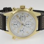 IWC Pilot Double Chronograph IW3711 (1995) - Wit wijzerplaat 42mm Geelgoud (6/12)