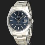 Rolex Datejust 41 126300 (2018) - Blue dial 41 mm Steel case (1/8)