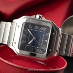 Cartier Santos WSSA0071 (Unknown (random serial)) - Blue dial 40 mm Steel case (2/8)