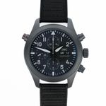 IWC Pilot Double Chronograph IW371815 (2020) - Zwart wijzerplaat 44mm Titanium (1/7)