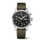 IWC Pilot Spitfire Chronograph IW387901 (2024) - Zwart wijzerplaat 41mm Staal (1/8)