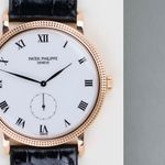 Patek Philippe Calatrava 3919R-001 (2003) - Wit wijzerplaat 34mm Roségoud (5/8)