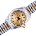 Rolex Lady-Datejust 69173 (1989) - Champagne dial 26 mm Gold/Steel case (1/8)