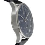 IWC Portuguese Chronograph IW371601 (Onbekend (willekeurig serienummer)) - Blauw wijzerplaat 41mm Staal (7/8)