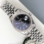 Rolex Datejust 36 16234 (2000) - Black dial 36 mm Steel case (1/8)