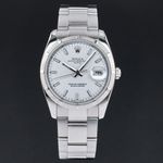 Rolex Oyster Perpetual Date 115210 (2008) - 34mm Staal (3/7)