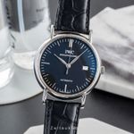IWC Portofino Automatic IW356308 (Onbekend (willekeurig serienummer)) - Zwart wijzerplaat 39mm Staal (1/8)