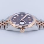 Rolex Datejust 36 126231 (2021) - Brown dial 36 mm Gold/Steel case (7/8)