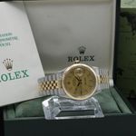 Rolex Datejust 36 16013 (1987) - Goud wijzerplaat 36mm Goud/Staal (3/7)