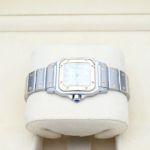 Cartier Santos Galbée 1567 (1999) - White dial 24 mm Gold/Steel case (4/8)