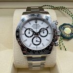 Rolex Daytona 126500LN (2024) - Wit wijzerplaat 40mm Staal (2/8)