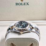 Rolex Datejust 278343RBR (2026) - Green dial 31 mm Gold/Steel case (4/9)
