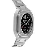 Bell & Ross BR 05 BR05G-BL-ST/SST (2024) - Zwart wijzerplaat 42mm Staal (5/7)