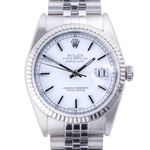 Rolex Datejust 36 16234 (1997) - White dial 36 mm Steel case (3/8)