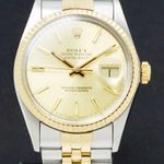 Rolex Datejust 36 16013 (1986) - Goud wijzerplaat 36mm Goud/Staal (1/7)