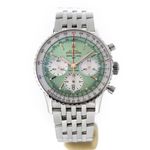 Breitling Navitimer 1 B01 Chronograph AB0139211L1A1 (2023) - Groen wijzerplaat 41mm Staal (1/7)