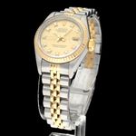 Rolex Lady-Datejust 69173G (1989) - Champagne dial 26 mm Gold/Steel case (2/8)