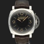 Panerai Luminor 1950 PAM00372 (2011) - Zwart wijzerplaat 47mm Staal (3/8)