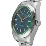 Rolex Milgauss 116400GV (Unknown (random serial)) - Blue dial 40 mm Steel case (6/8)