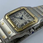 Cartier Santos Galbée 2823 (Unknown (random serial)) - White dial 32 mm Gold/Steel case (4/7)